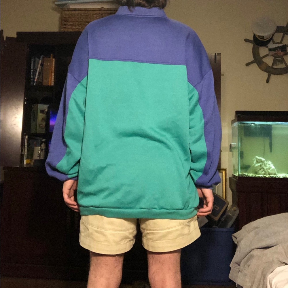 Vintage Nike Y2K Teal and Purple Color Block - Picture 3 of 7